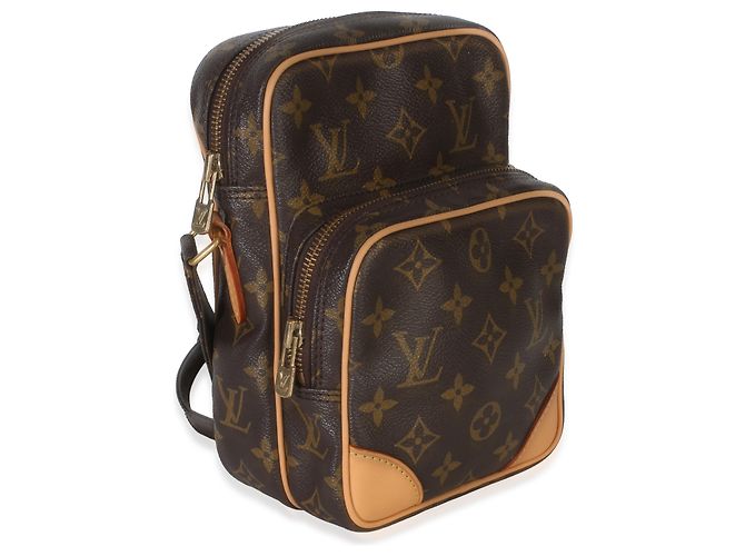 Borsa Amazone in tela Monogram Louis Vuitton Marrone - vista 4