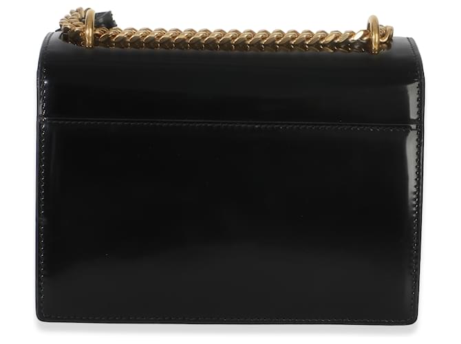 Borsa Small Sunset Monogram in vernice nera Saint Laurent Nero - vista 2