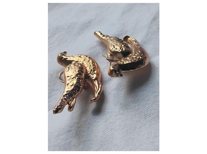 Schiaparelli Crystal Gilded Dove Ohrringe Golden - Ansicht 13