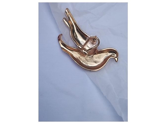 Schiaparelli Crystal Gilded Dove Ohrringe Golden - Ansicht 6