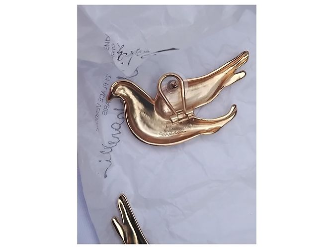 Schiaparelli Crystal Gilded Dove Ohrringe Golden - Ansicht 7