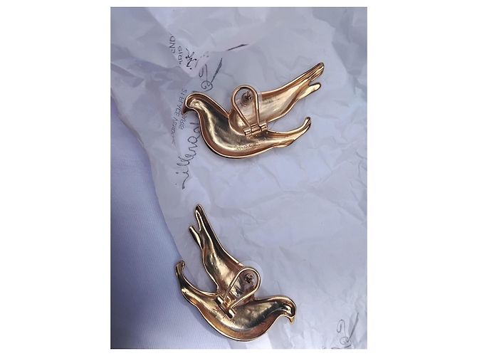 Schiaparelli Crystal Gilded Dove Ohrringe Golden - Ansicht 8
