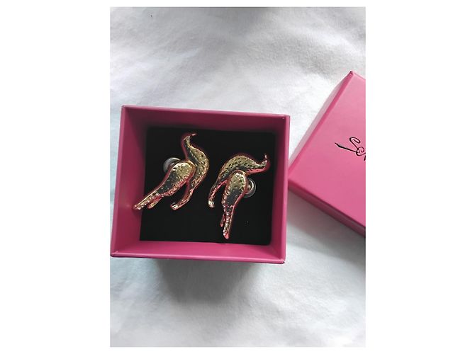 Schiaparelli Crystal Gilded Dove Ohrringe Golden - Ansicht 9