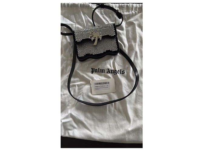 Palm Angels Palm Beach Bag Micro Party Umhängetasche Schwarz Silber - Ansicht 2