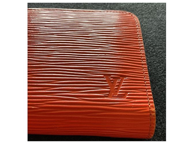 Louis Vuitton Cartera Zippy Epi Naranja - vista 2