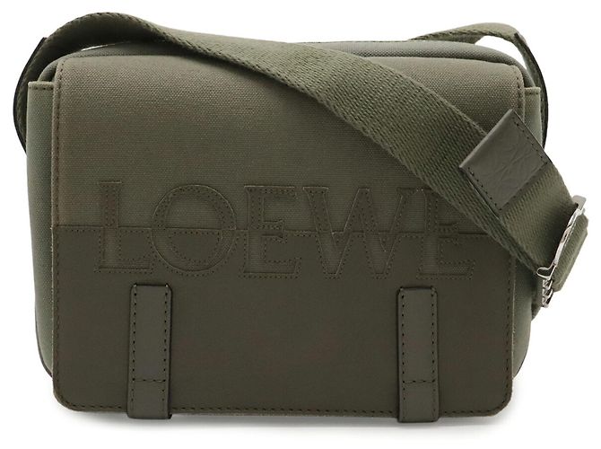 Borsa a tracolla Loewe Military Bag XS Verde Cachi - vista 2