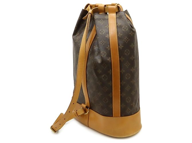 Borsa a tracolla Louis Vuitton Monogram Randonee GM Marrone - vista 3