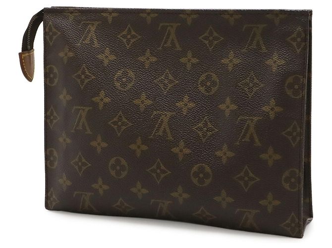 Pochette Toilette 26 Monogram Louis Vuitton Borsa Pochette Marrone Monogramma - vista 3