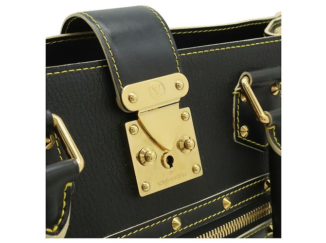 Borsa Tote Louis Vuitton Suhali Fabulous Nero - vista 10