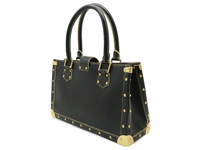 Borsa Tote Louis Vuitton Suhali Fabulous Nero - vista 3
