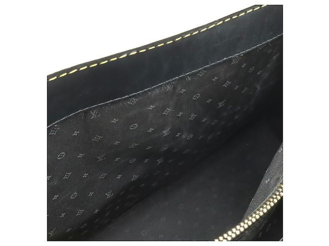 Borsa Tote Louis Vuitton Suhali Fabulous Nero - vista 7