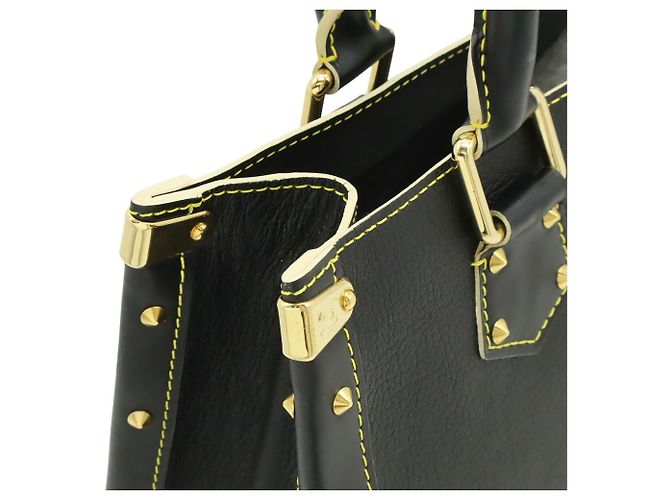 Borsa Tote Louis Vuitton Suhali Fabulous Nero - vista 8
