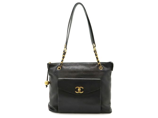 Borsa Tote Chanel Coco Mark Nero - vista 2