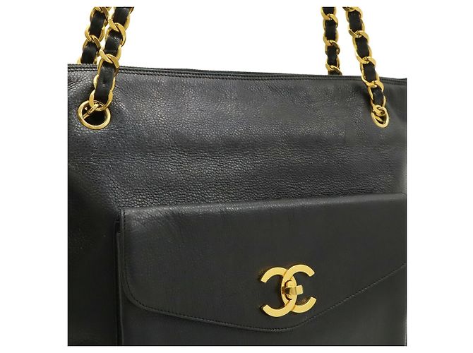 Borsa Tote Chanel Coco Mark Nero - vista 9