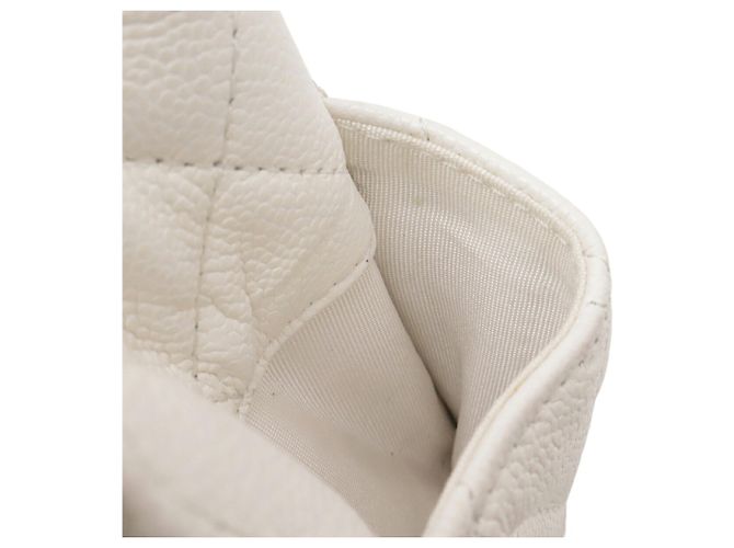 Tarjetero Business Card Case Matelassé Coco Mark Chanel Blanco Crudo - vista 8