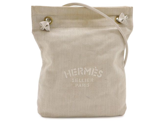 Borsa a Spalla Hermès Sac Aline PM Bianco - vista 2