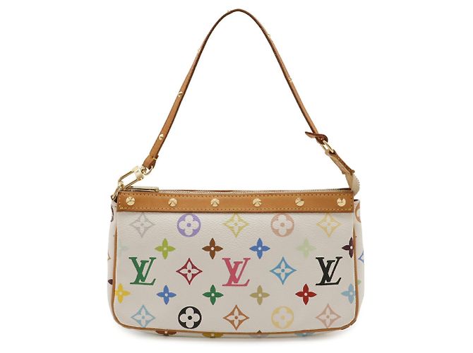 Pochette Accessoires Monogram Multicolor Louis Vuitton Borsa a mano Bianco Multicolore Monogramma - vista 2