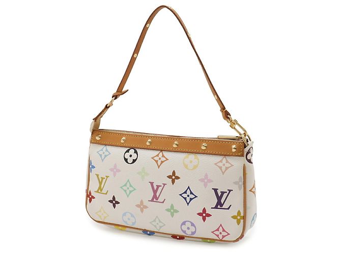 Pochette Accessoires Monogram Multicolor Louis Vuitton Borsa a mano Bianco Multicolore Monogramma - vista 3