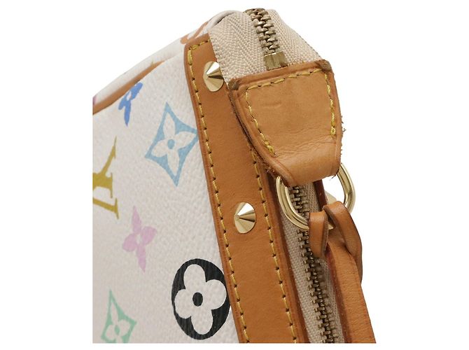 Pochette Accessoires Monogram Multicolor Louis Vuitton Borsa a mano Bianco Multicolore Monogramma - vista 6