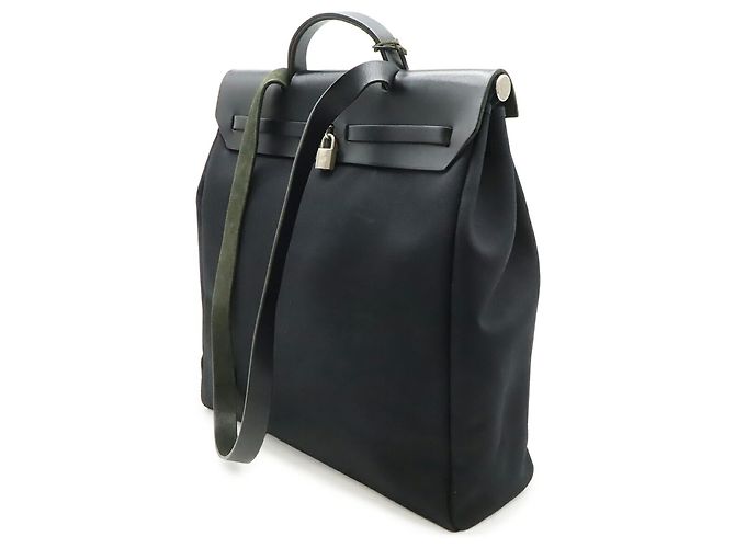 Hermès Borsa a mano e borsa a tracolla Hermes Herbag MM Nero - vista 3
