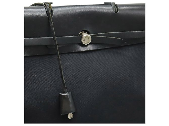 Hermès Borsa a mano e borsa a tracolla Hermes Herbag MM Nero - vista 9
