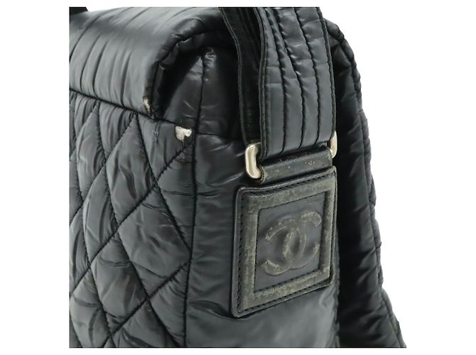 Borsa a tracolla piccola Chanel Coco Cocoon Matelassé Nero - vista 5