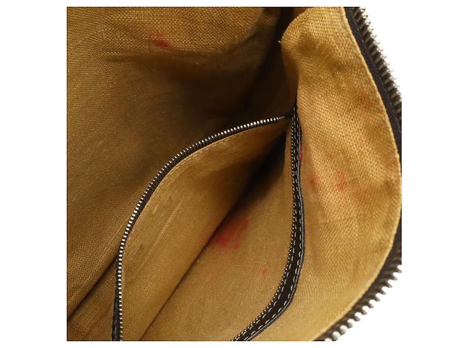 Borsa a Spalla Fendi Selleria Zucca Marrone - vista 9