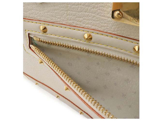 Borsa Tote Louis Vuitton Suhali Fabulous Bianco - vista 10