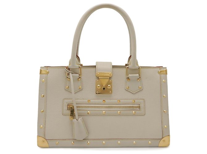 Borsa Tote Louis Vuitton Suhali Fabulous Bianco - vista 2