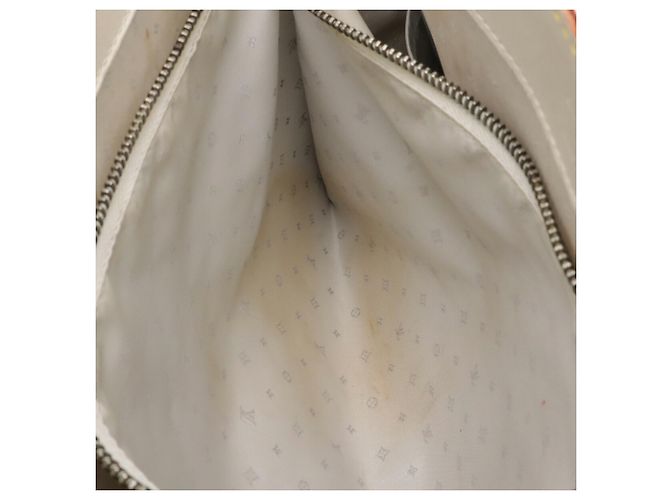 Borsa Tote Louis Vuitton Suhali Fabulous Bianco - vista 8