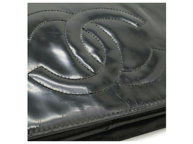 Borsa a tracolla con catena portafoglio Chanel Coco Mark Nero - vista 10