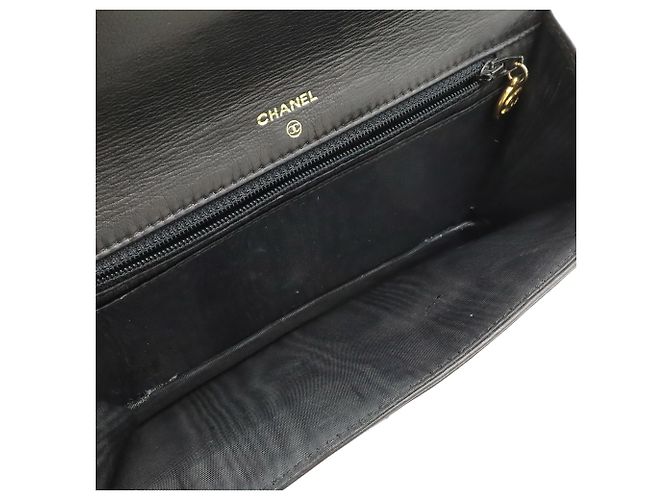 Borsa a tracolla con catena portafoglio Chanel Coco Mark Nero - vista 8