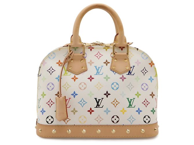 Borsa Alma Monogram Multicolor Louis Vuitton Bianco Multicolore Monogramma - vista 2