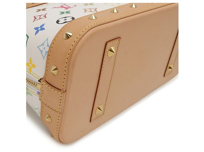 Borsa Alma Monogram Multicolor Louis Vuitton Bianco Multicolore Monogramma - vista 4