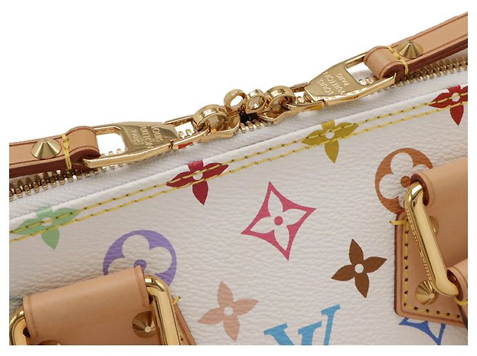 Borsa Alma Monogram Multicolor Louis Vuitton Bianco Multicolore Monogramma - vista 5