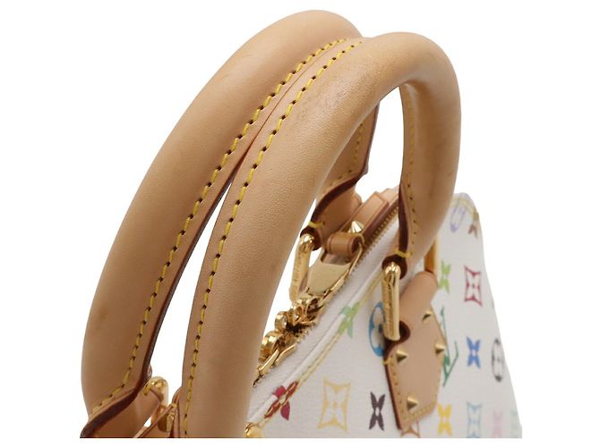 Borsa Alma Monogram Multicolor Louis Vuitton Bianco Multicolore Monogramma - vista 6