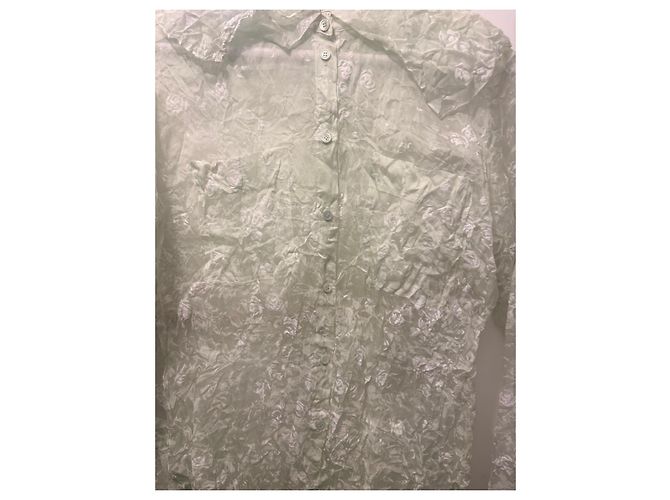 Camisa de seda Nina Ricci con flores Verde - vista 2