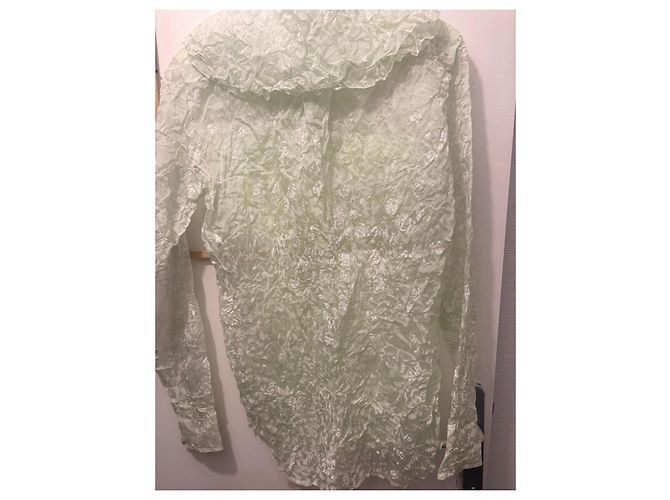 Camisa de seda Nina Ricci con flores Verde - vista 9