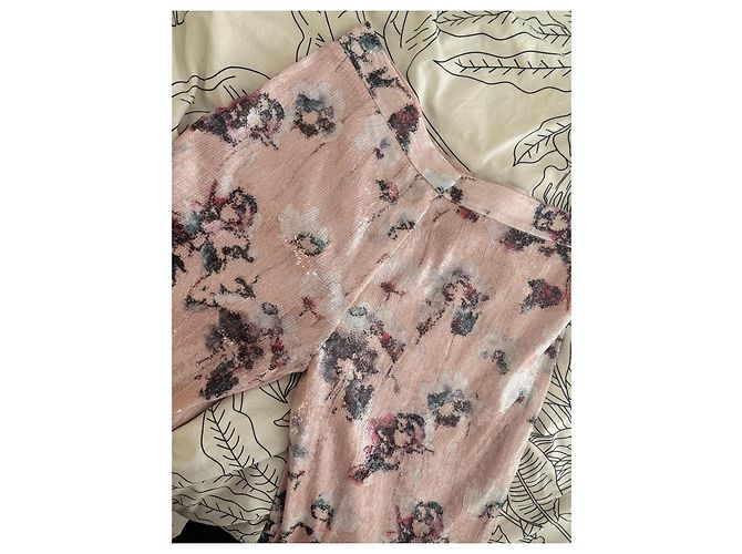 Autre Marque Ensemble deux pièces floral rose à paillettes ØUD Paris Multicolore - vue 3