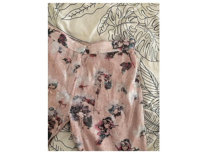 Autre Marque Ensemble deux pièces floral rose à paillettes ØUD Paris Multicolore - vue 4