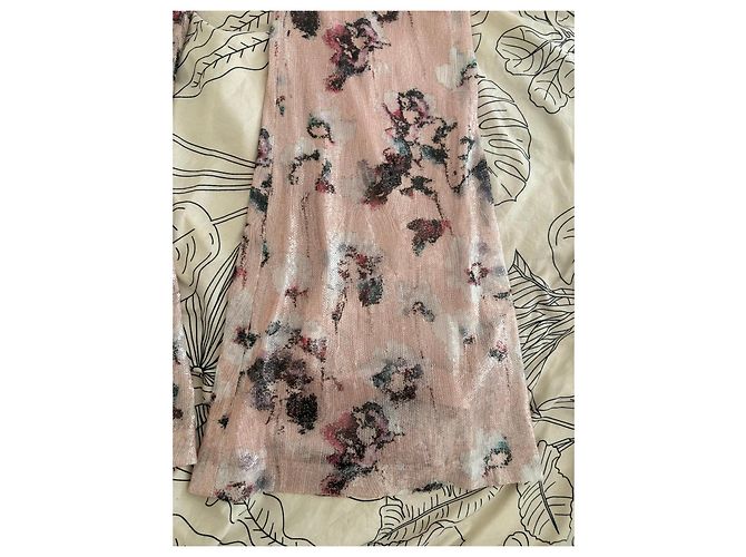 Autre Marque Ensemble deux pièces floral rose à paillettes ØUD Paris Multicolore - vue 6