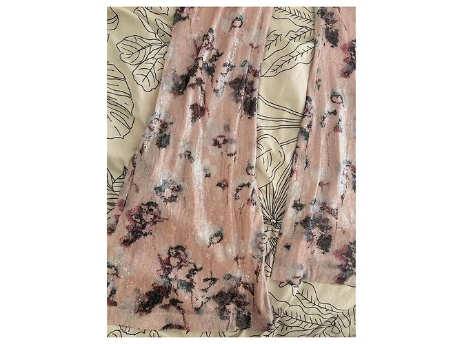 Autre Marque Ensemble deux pièces floral rose à paillettes ØUD Paris Multicolore - vue 7