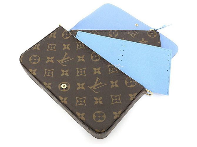 Louis Vuitton Pochette Felicie Vivienne Monogram Handbag Brown - view 2