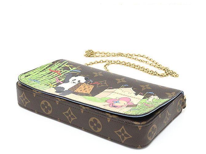 Louis Vuitton Pochette Felicie Vivienne Monogram Handbag Brown - view 5