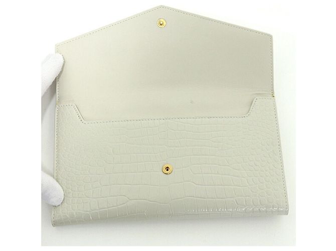 Cartera Uptown Large Flap Saint Laurent Blanco roto - vista 5