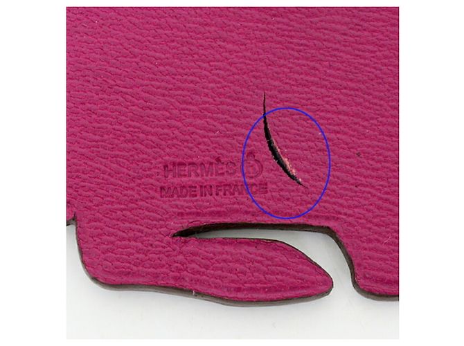 Hermès Charm per borsa Hermes Petit H Nero Porpora - vista 4