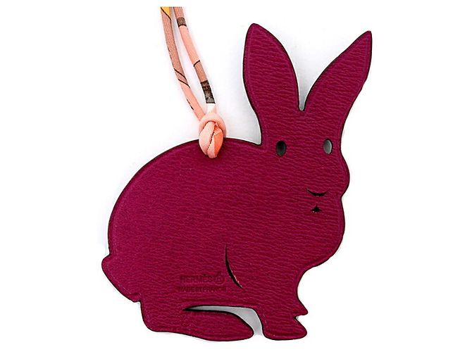 Hermès Charm per borsa Hermes Petit H Nero Porpora - vista 5