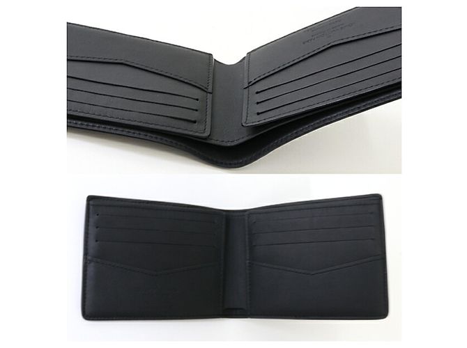 Cartera Louis Vuitton Portefeuille Slender Bi-fold Negro - vista 4