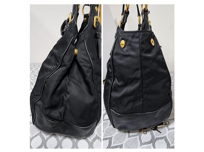 PRADA Tessuto Nylon Nappa Tote Nero Black - vista 10