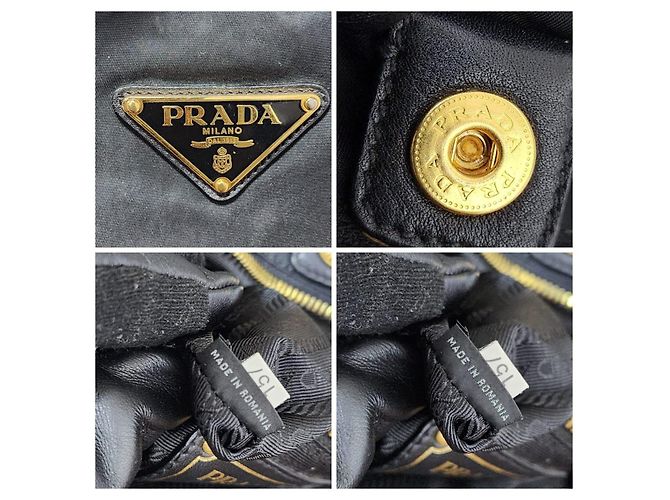 PRADA Tessuto Nylon Nappa Tote Nero Black - vista 7